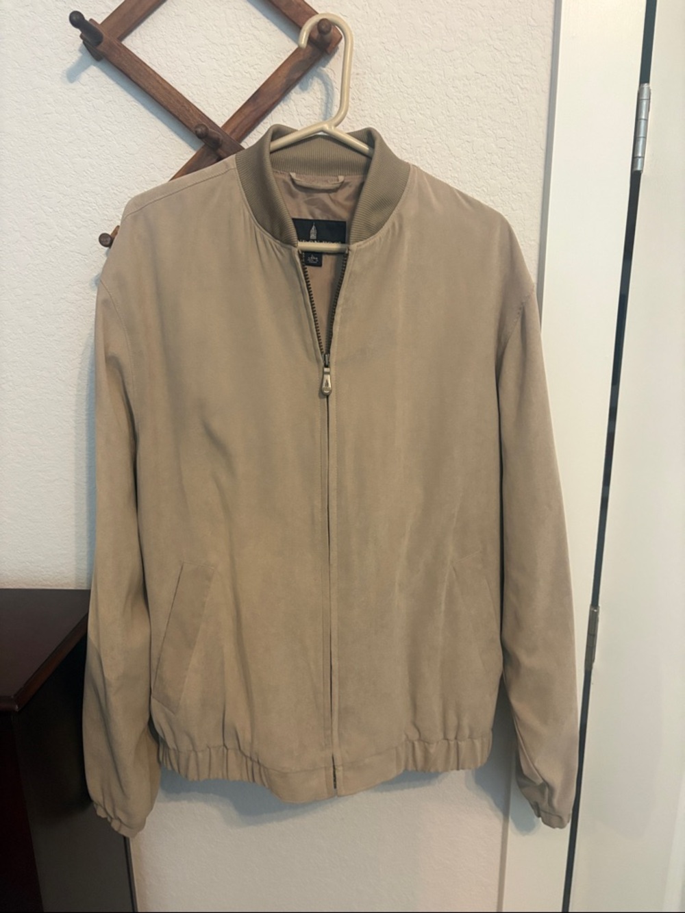 London Fog Tan Bomber Jacket